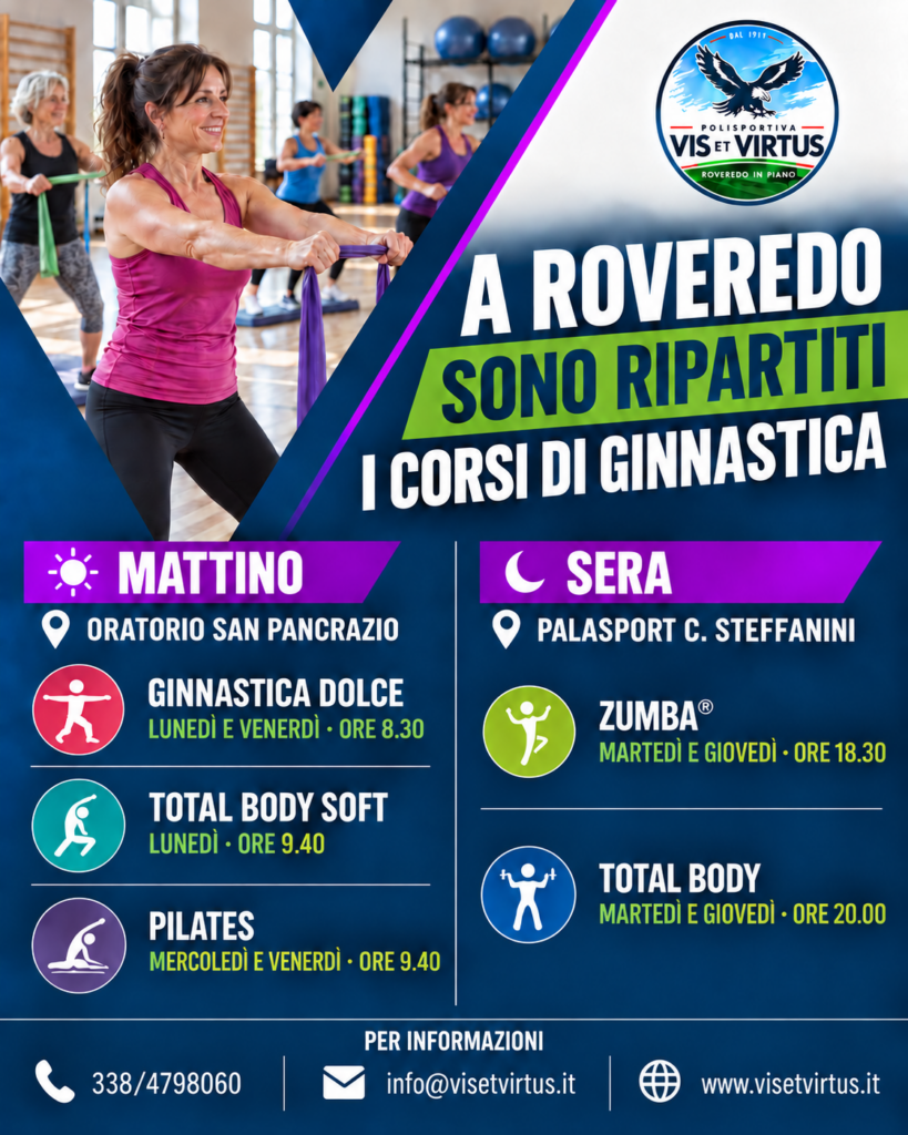 corsi ginnastica a Roveredo